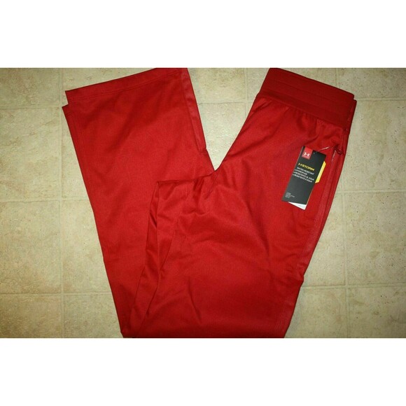 NEW Snow Pants Ski Women's Small Under Armour Storm Red Snow Board Gear - Picture 2 of 6